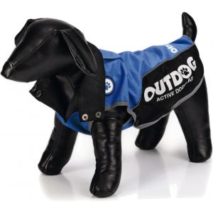 Afbeelding Honden regenjas Outdog blauw/zwart XL 47 cm door Huisdierexpress.nl