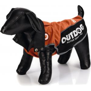 Afbeelding Honden regenjas Outdog oranje/zwart XL 47 cm door Huisdierexpress.nl