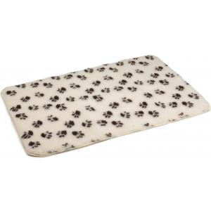 Afbeelding Vetbed antislip - Voetafdruk Beige door Huisdierexpress.nl