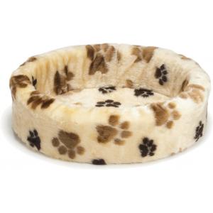Beeztees Teddy hondenmand met grote voetprint creme 50 cm