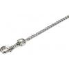 Hondenriem met ketting 120cm x 12mm bruin