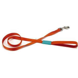Afbeelding Hondenriem Uni 120cm x 25mm oranje door Huisdierexpress.nl