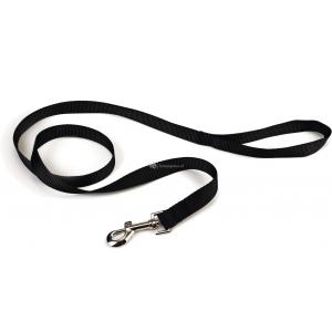 Afbeelding Hondenriem van nylon 130cm x 15mm zwart door Huisdierexpress.nl