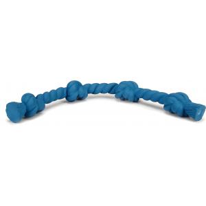 Latex hondenspeeltje Knotte blauw 63 cm