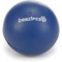 Rubber bal massief hondenspeeltje blauw 6.5 cm