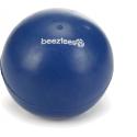 Rubber bal massief hondenspeeltje blauw 9 cm