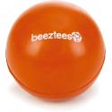 Rubber bal massief hondenspeeltje oranje 6.5 cm