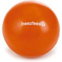 Rubber bal massief hondenspeeltje oranje 7.5 cm