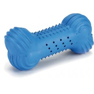 Rubber bot Frisco hondenspeeltje blauw 10 cm