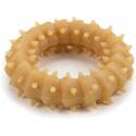 Rubberen ring voor puppy hondenspeeltje naturel 8 cm