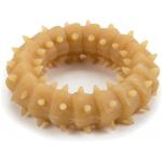 Rubberen ring voor puppy hondenspeeltje naturel 8 cm