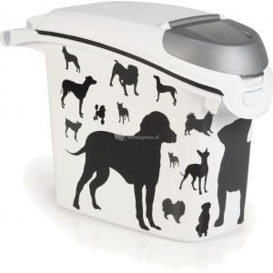 Afbeelding Curver hondenvoer container silhouette 15 liter door Huisdierexpress.nl
