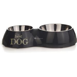 Dagaanbieding - Dinner hondenvoerbak Best Dog M grijs dagelijkse koopjes