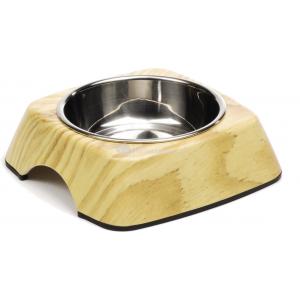 Hondenvoerbak Natural Wood 14 cm