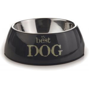 Hondenvoerbak rond Best Dog grijs 14 cm