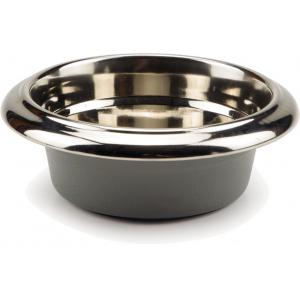 Afbeelding Hondenvoerbak rvs easy grip grijs 15 cm door Huisdierexpress.nl