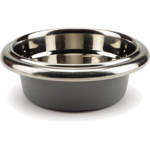 Afbeelding Hondenvoerbak rvs easy grip grijs 18 cm door Huisdierexpress.nl