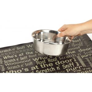 Afbeelding Magneet placemat met rvs hondenvoerbakken 34 X 28 cm door Huisdierexpress.nl