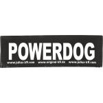 Julius-K9 tekstlabel Powerdog 11 x 3 cm