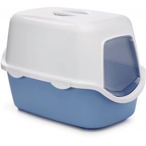 Afbeelding Cathy kattenbank wit / blauw door Huisdierexpress.nl