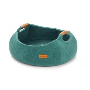 Afbeelding Minoq kattenmand turquoise door Huisdierexpress.nl