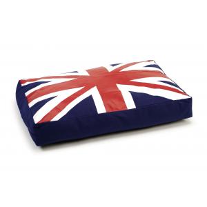 Afbeelding Union Jack katten ligkussen door Huisdierexpress.nl