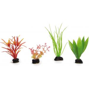 Afbeelding Kunststof aquariumplanten mix set van 4 stuks door Huisdierexpress.nl