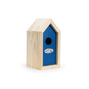 Afbeelding Houten nestkast voor winterkoning blauw door Huisdierexpress.nl