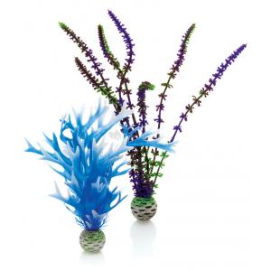 Decoratie Aquarium Easy Plant Blauw Paars M Biorb