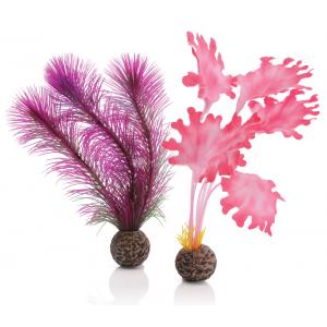 Afbeelding BiOrb zeewier set klein roze aquarium decoratie door Huisdierexpress.nl