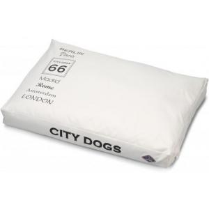 Afbeelding Hondenkussen City Dogs wit 100 x 70 x 12 cm - 100 x 70 x 12 cm door Huisdierexpress.nl