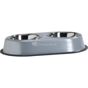 Beeztees Double diner set met rvs eetbakjes